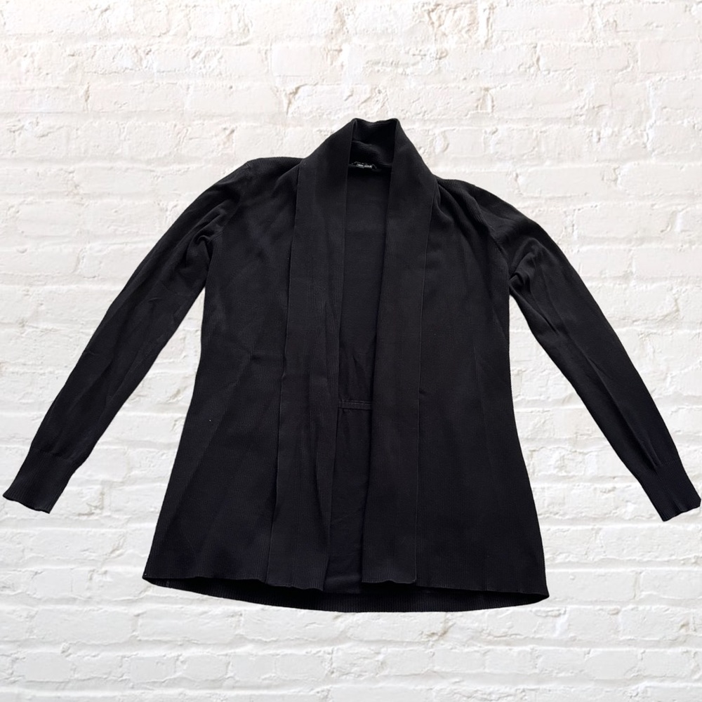 Theory open front feminine fit black cardigan